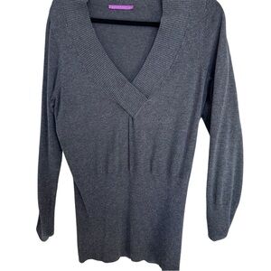 Smart Set Dark Gray V-Neck Sweater
